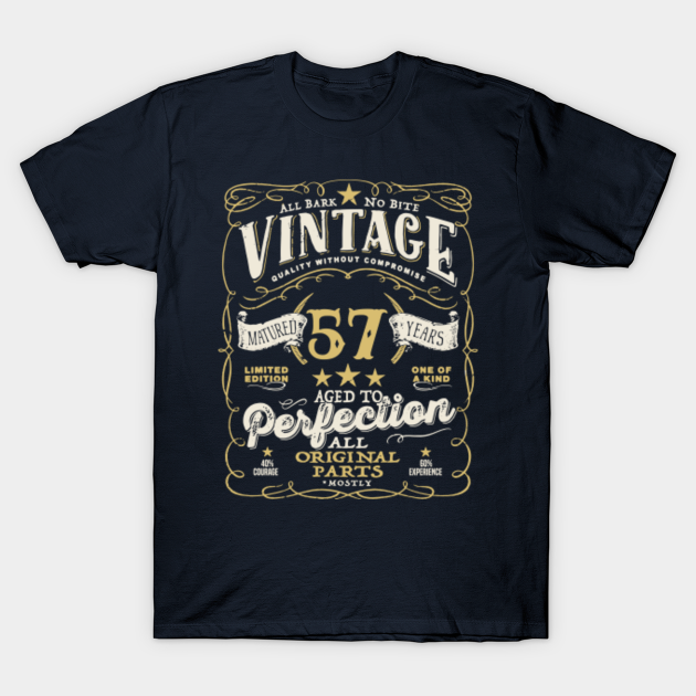 Birthday For Him 57th Birthday Aged To Perfection 57th Birthday T Shirt Teepublic 